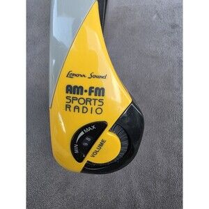 Street Beat AM/FM Sports Radio Headphones Yellow 885M Tested & Working